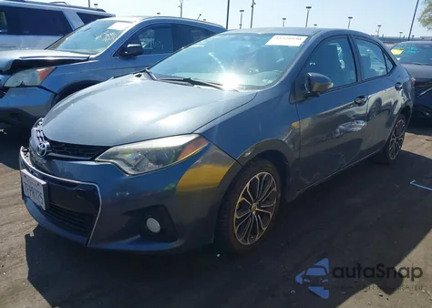2014 Toyota Corolla S Premium from USA, damaged, VIN 5YFBURHE7EP123745